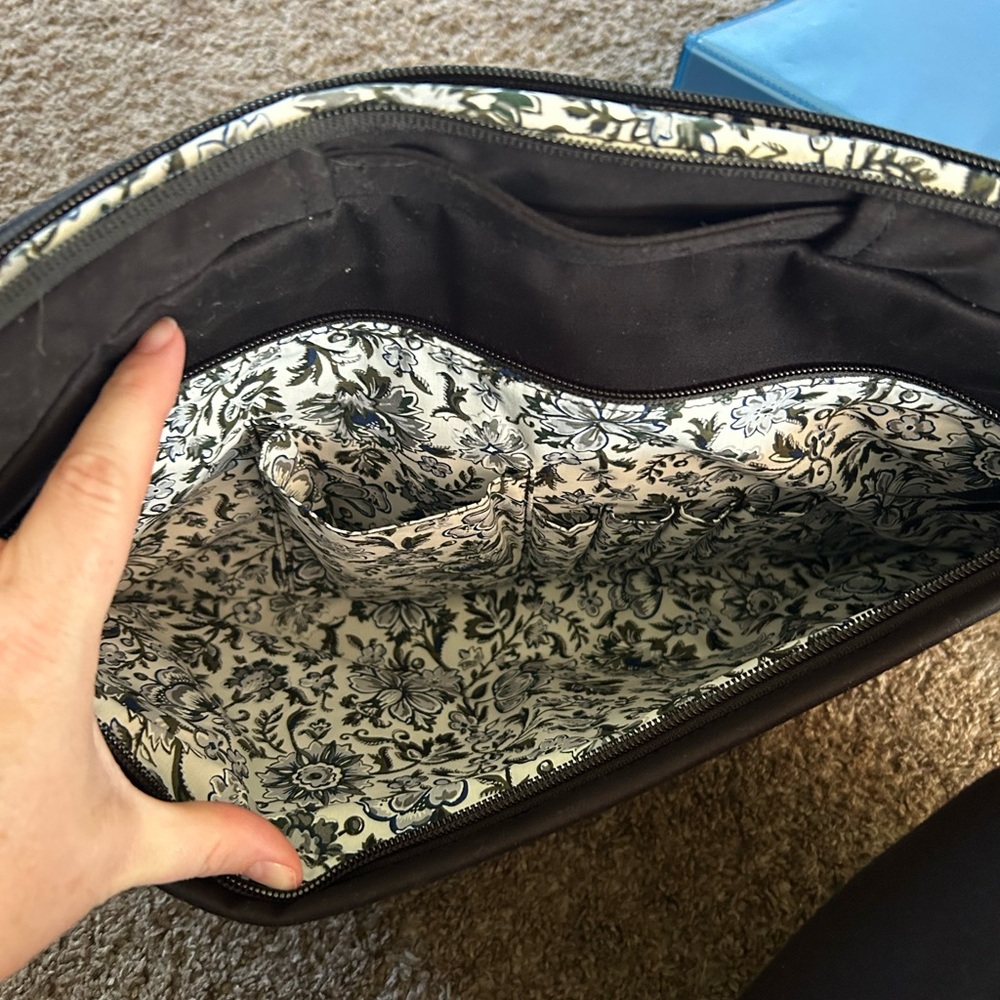 Black Vera Bradley laptop case. Used once